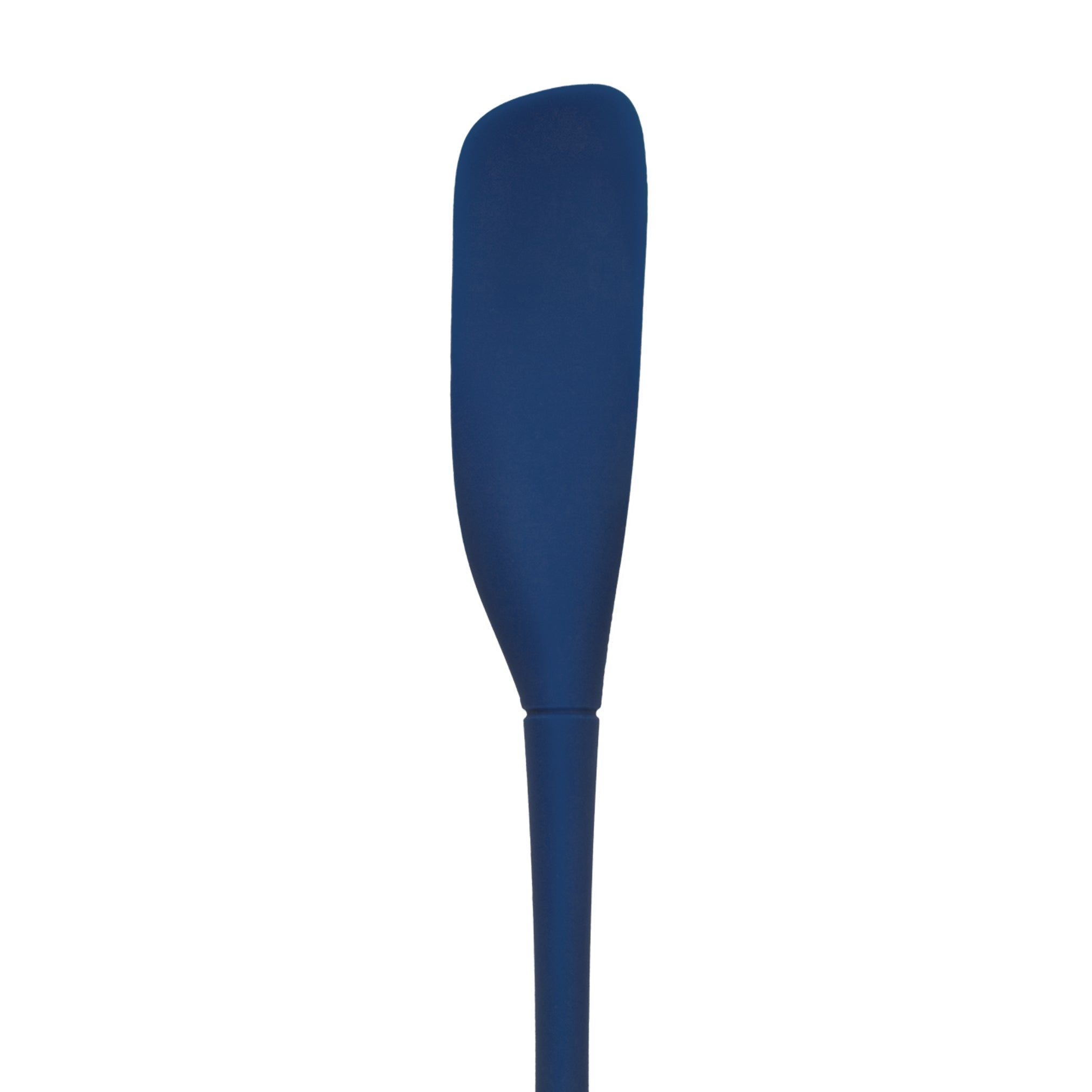 A single Flex-Core Jar Scraper, blue and sleek like a silicone spatula, is shown vertically against a white background.