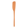 The tovolo Flex-Core Silicone Jar Scraper, featuring a long, narrow orange blade with a slight curve and smooth handle, is an essential kitchen tool shown on a white background.