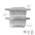 The tovolo Cheers Ice Molds (Set of 2) feature stacked, leak-free silicone molds with tight-seal caps. They’re BPA free, food safe, and dishwasher safe—perfect for crafting frozen creations with ease.