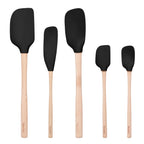 Flex-Core Wood-Handle Spatula Set of 5