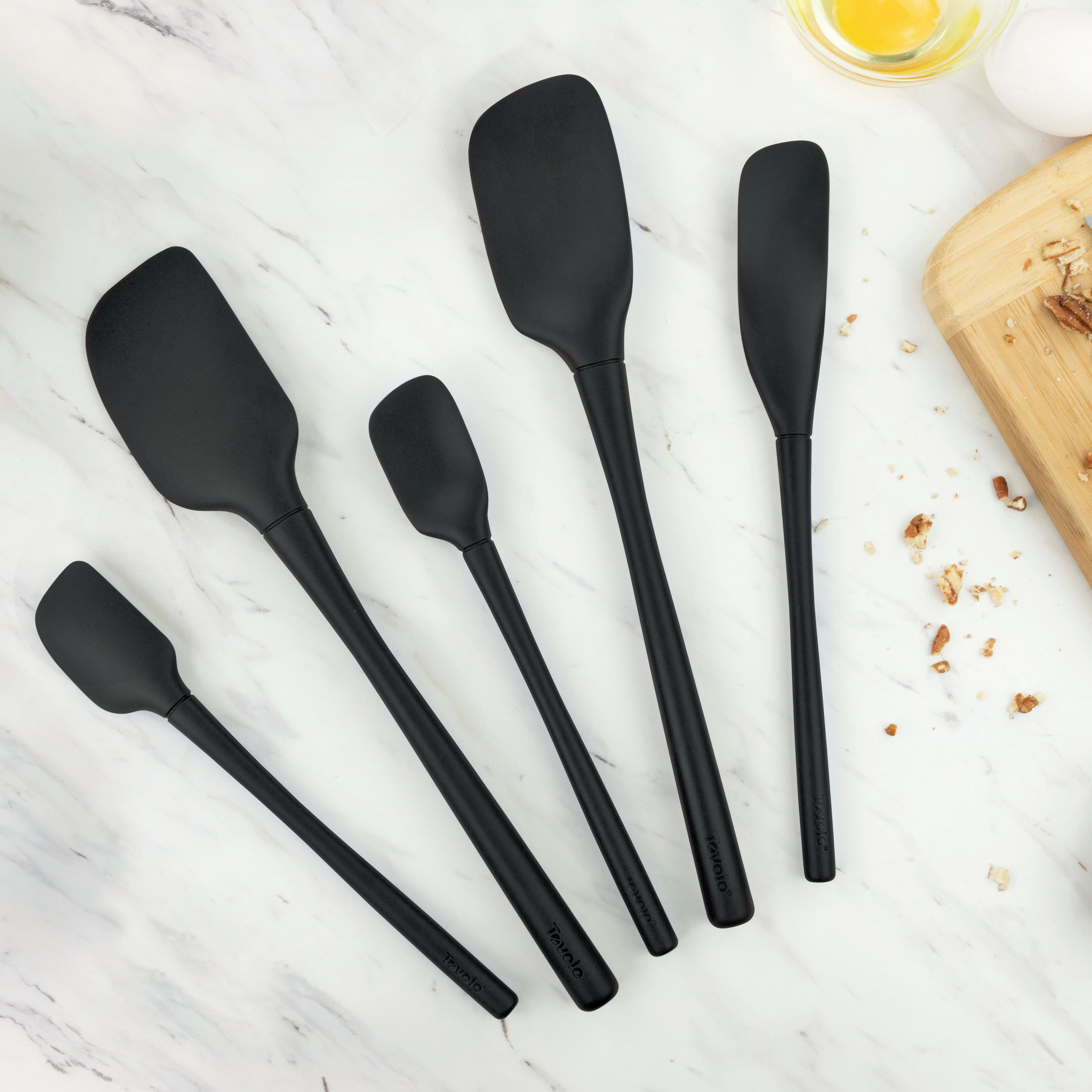 Flex-Core All-Silicone Spatula Set of 5
