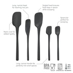 Flex-Core All-Silicone Spatula Set of 5