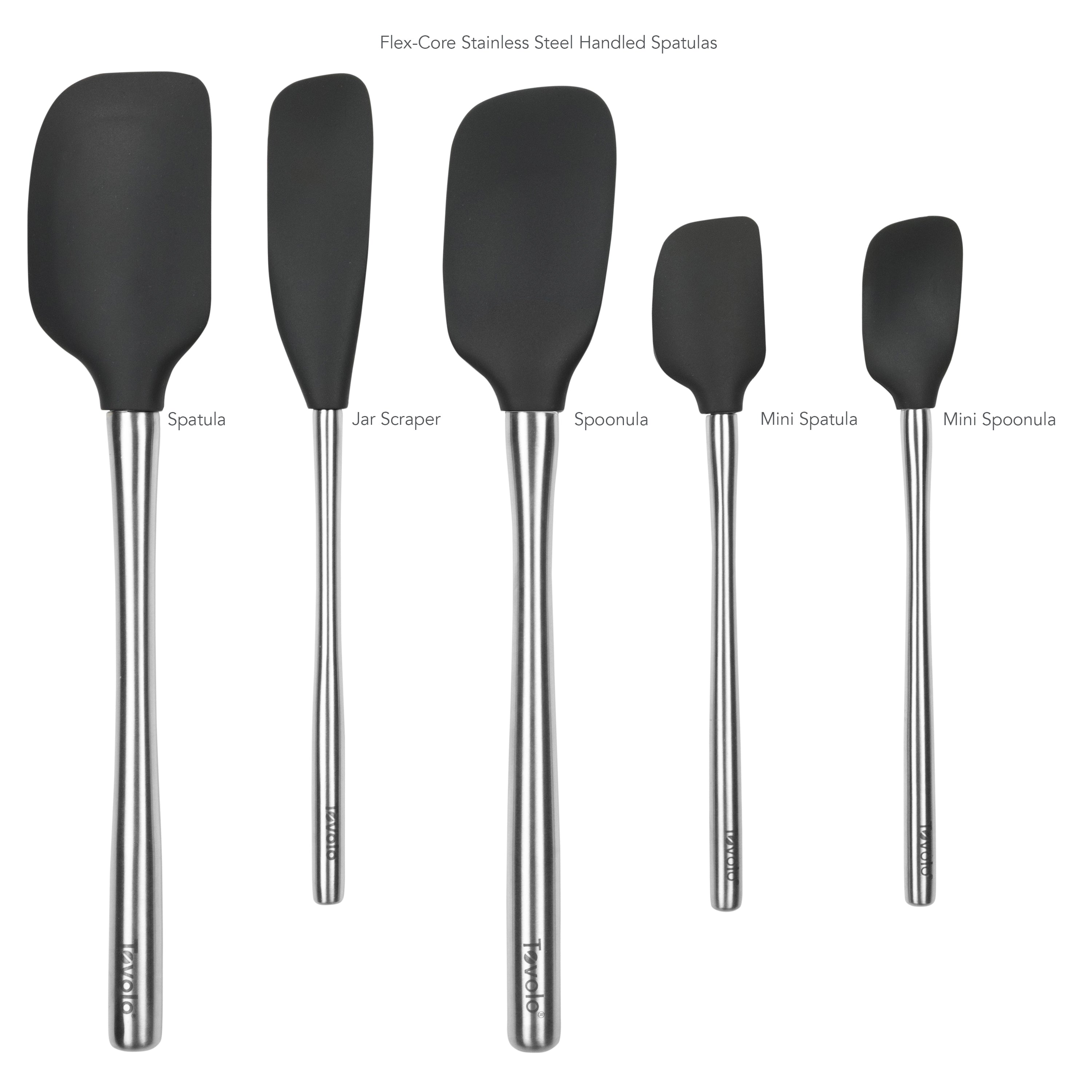Flex-Core All-Silicone Spatula Set of 5