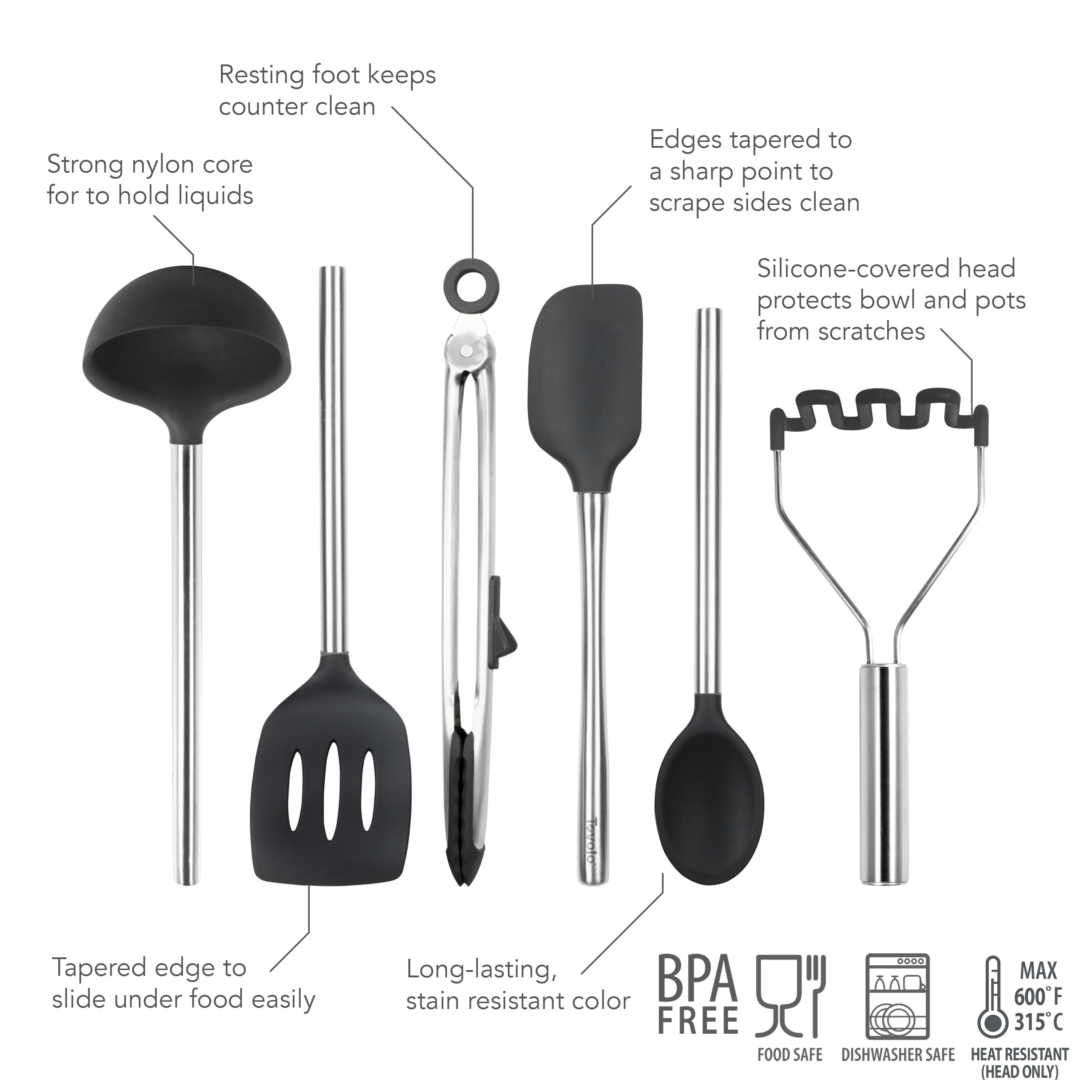 Silicone Utensil Set of 6