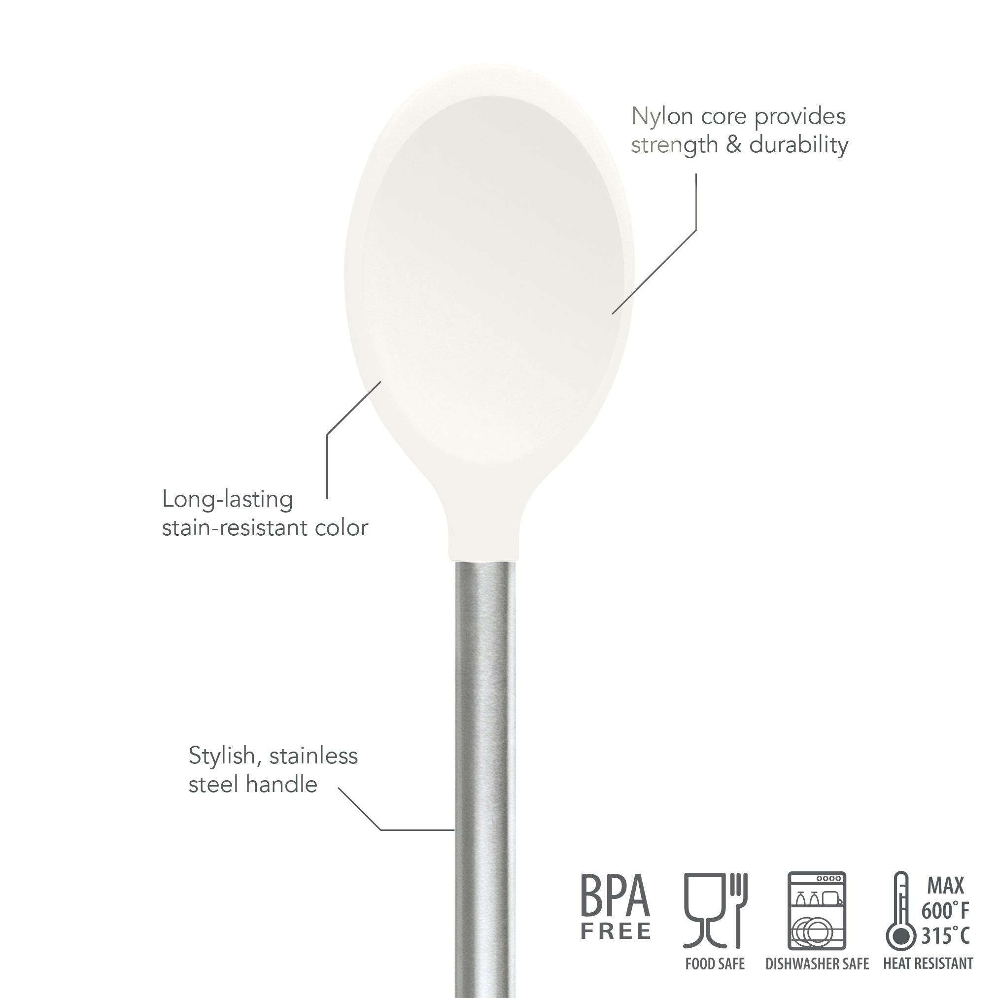 Silicone Mixing Spoon