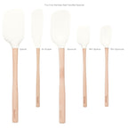 Flex-Core Wood-Handle Spatula Set of 5