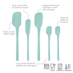 Flex-Core All-Silicone Spatula Set of 5