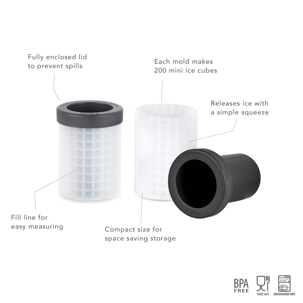 Squeeze & Release Mini Ice Cylinders - Set of 4