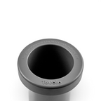 A close-up of a gray Squeeze and Release Mini Ice tool shows its round opening with embossed instructions: "Run under warm water for 30 seconds. Twist and pull," around the rim.