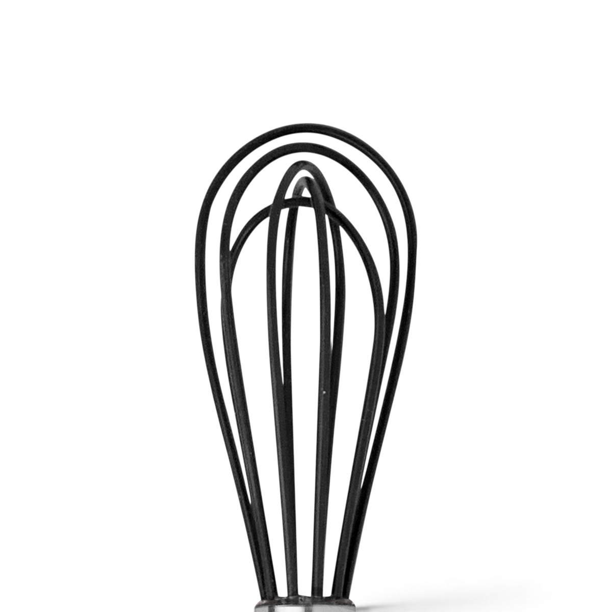 The Mini Whisk features an elongated loop design and a stainless steel handle, shown upright on a plain white background—ideal for quick whisking tasks.