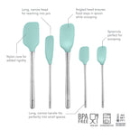 Flex-Core All-Silicone Spatula Set of 5