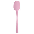 The Flex-Core Spatula features a pink silicone, slightly curved rectangular head and a long handle, displayed on a white background.