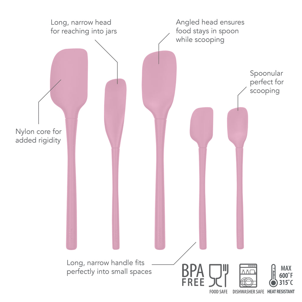 Flex-Core All-Silicone Spatula Set of 5