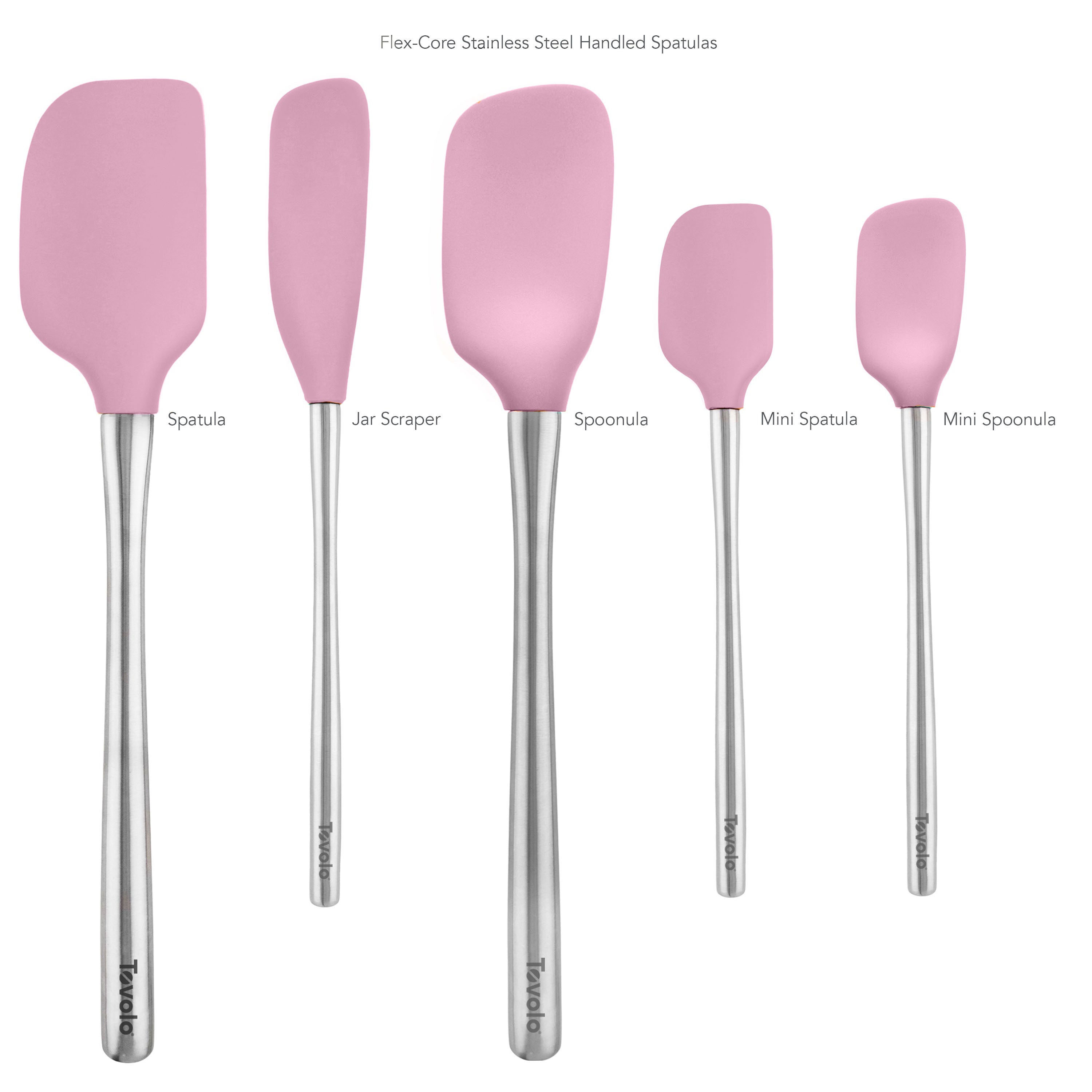 Flex-Core All-Silicone Spatula Set of 5