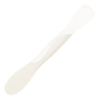The Scoop and Spread, a white double-ended plastic spatula with one rounded end and one flat end for scooping and spreading, is photographed on a white background.