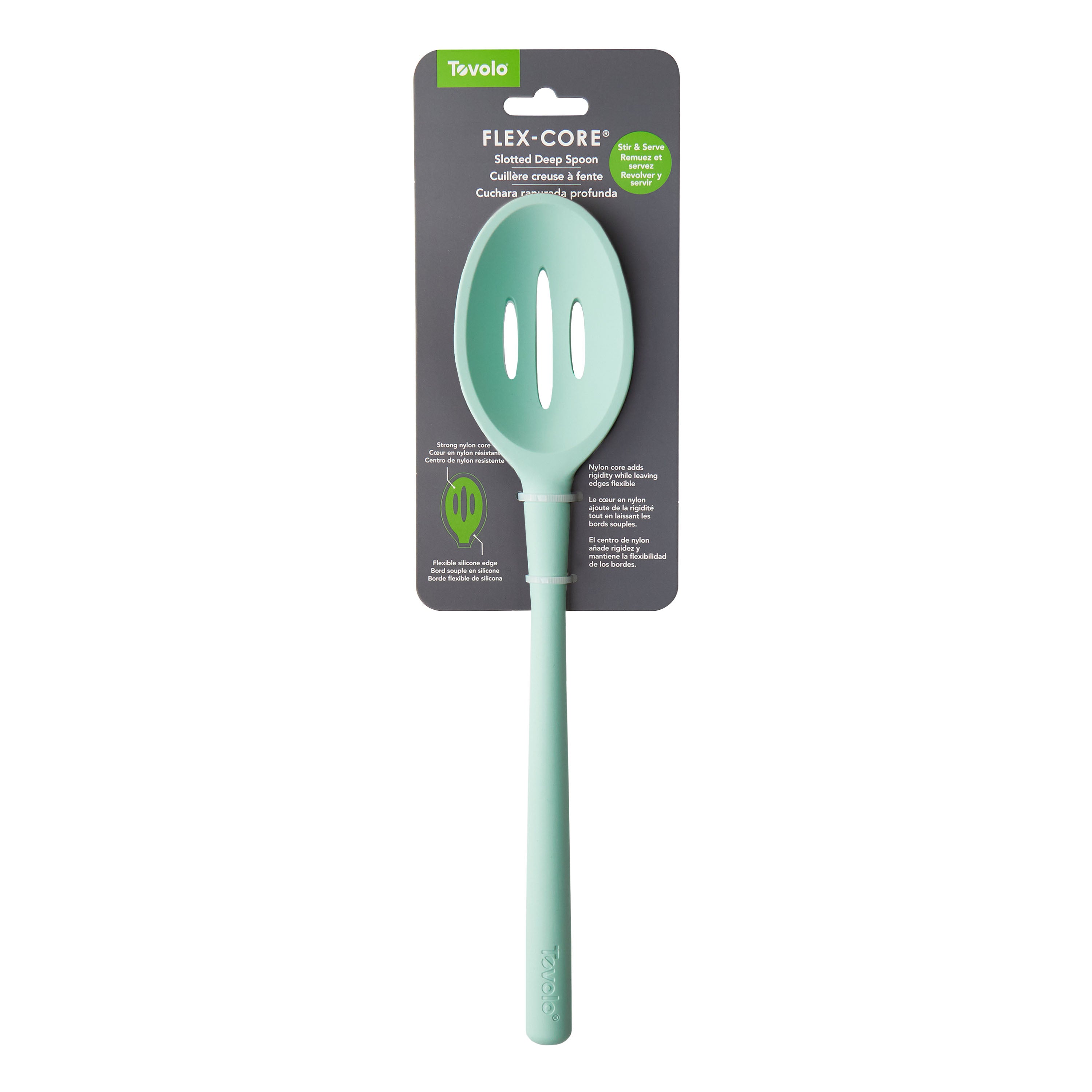 Slotted Deep Spoon, Flex-Core Kitchen Serving Spoon – Tovolo