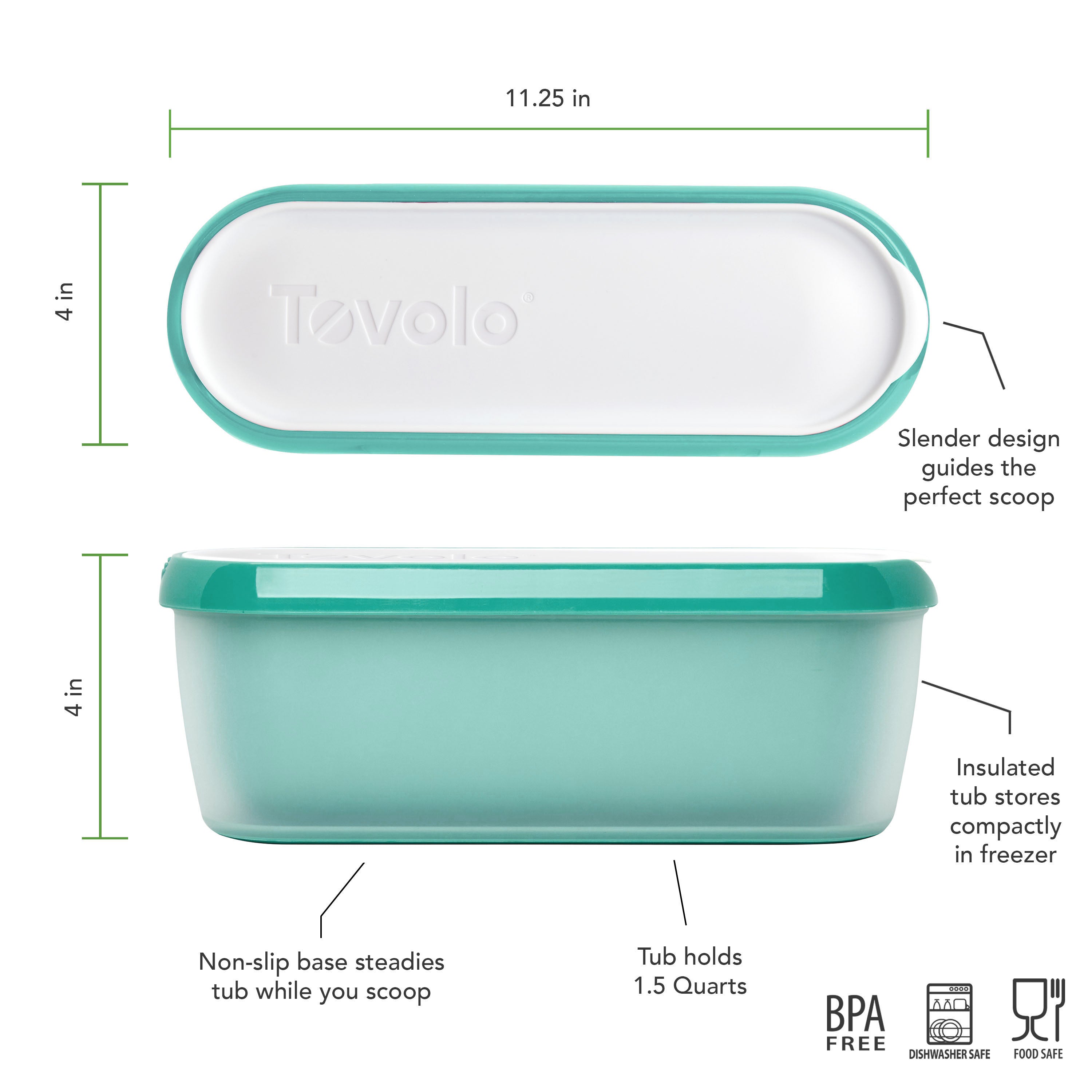 Glide-A-Scoop Ice Cream Tub
