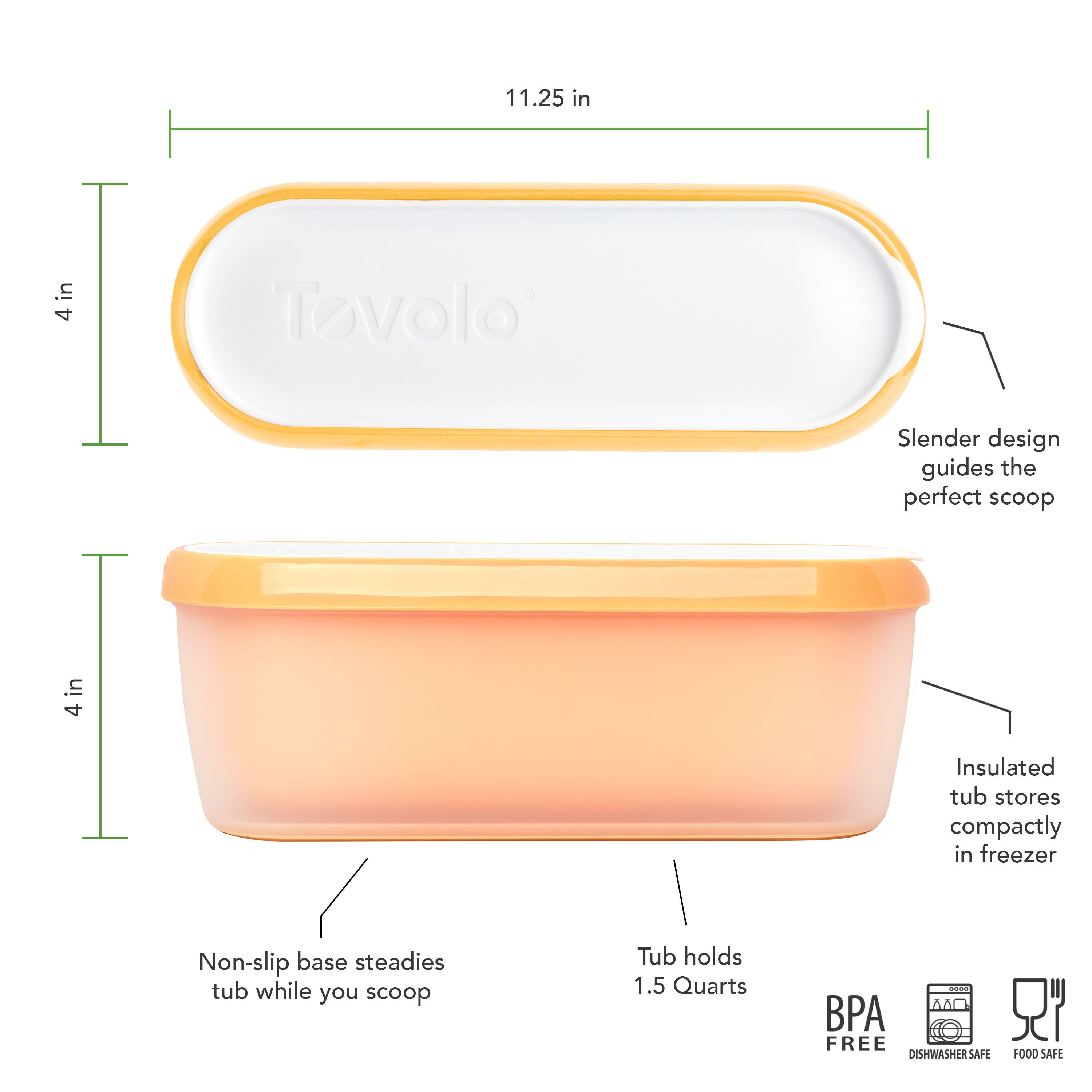 Glide-A-Scoop Ice Cream Tub