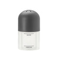 The Microwave Steam Cleaner, a clear container with a black lid labeled "WATER" on top and "VINEGAR" below, is designed for easy microwave cleaning and stands upright against a white background.