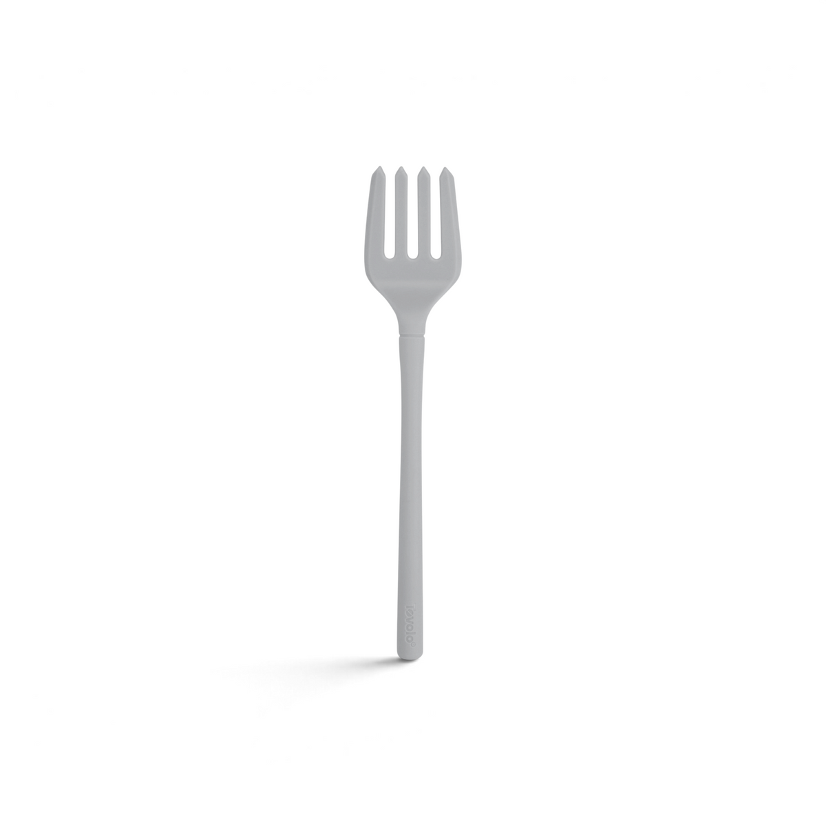 The Flex-Core Fork is a gray plastic serving fork with a long handle and four wide, flat prongs, displayed against a plain white background.