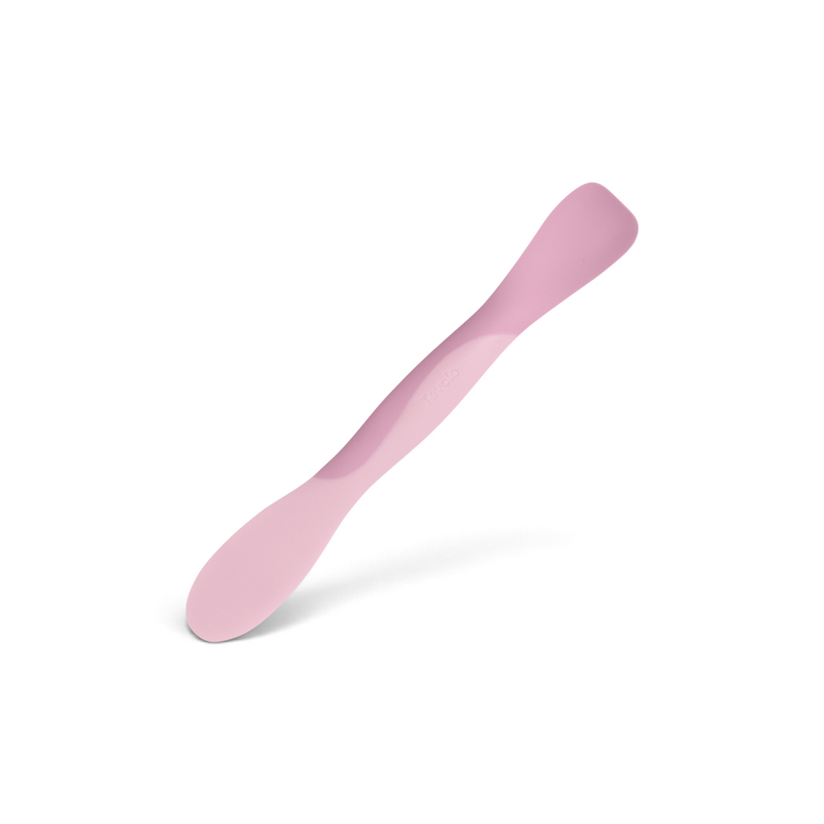 Tovolo pink silicone Scoop and Spread kitchen tool for scraping, stirring, and spreading ingredients.