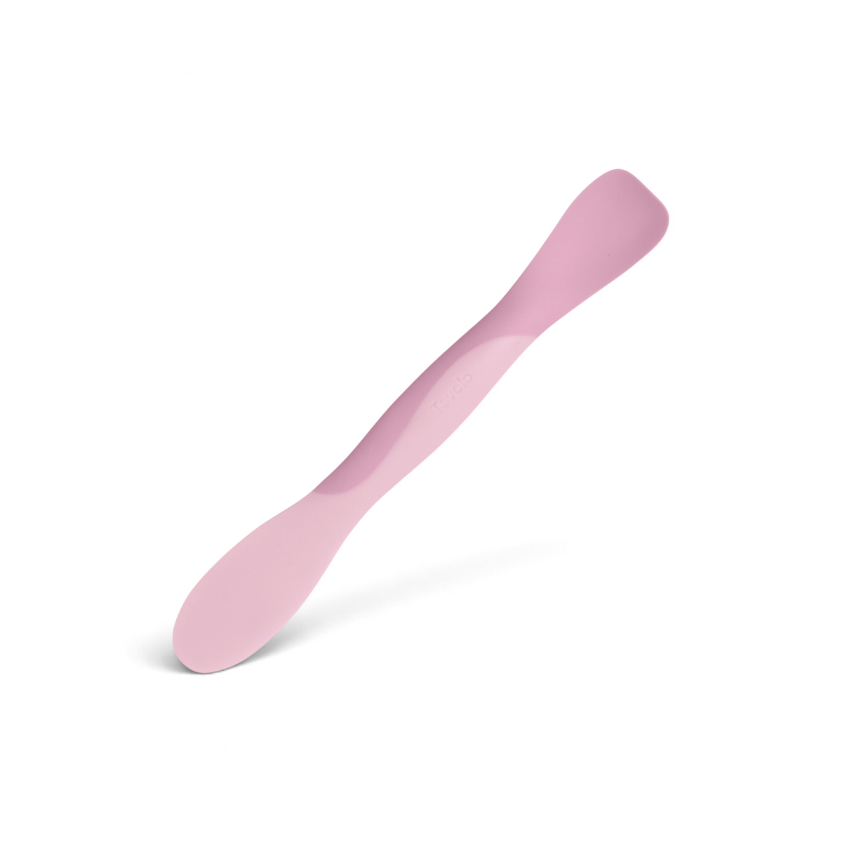Tovolo pink silicone Scoop and Spread kitchen tool for scraping, stirring, and spreading ingredients.