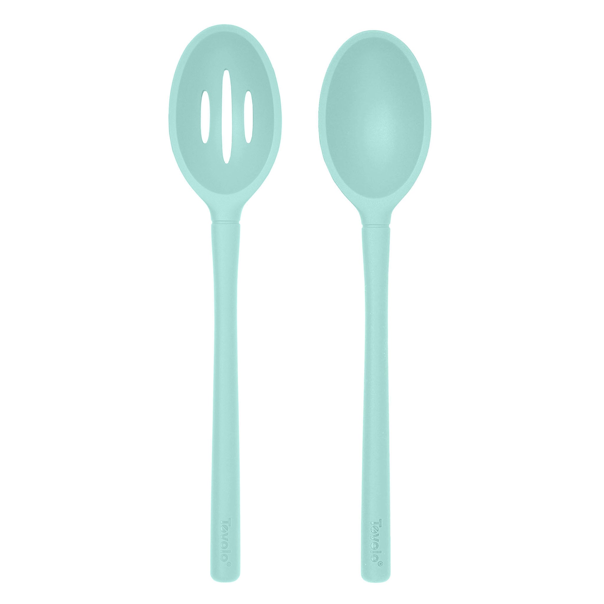 Flex-Core® Silicone Slotted Deep Spoon + Solid Deep Spoon