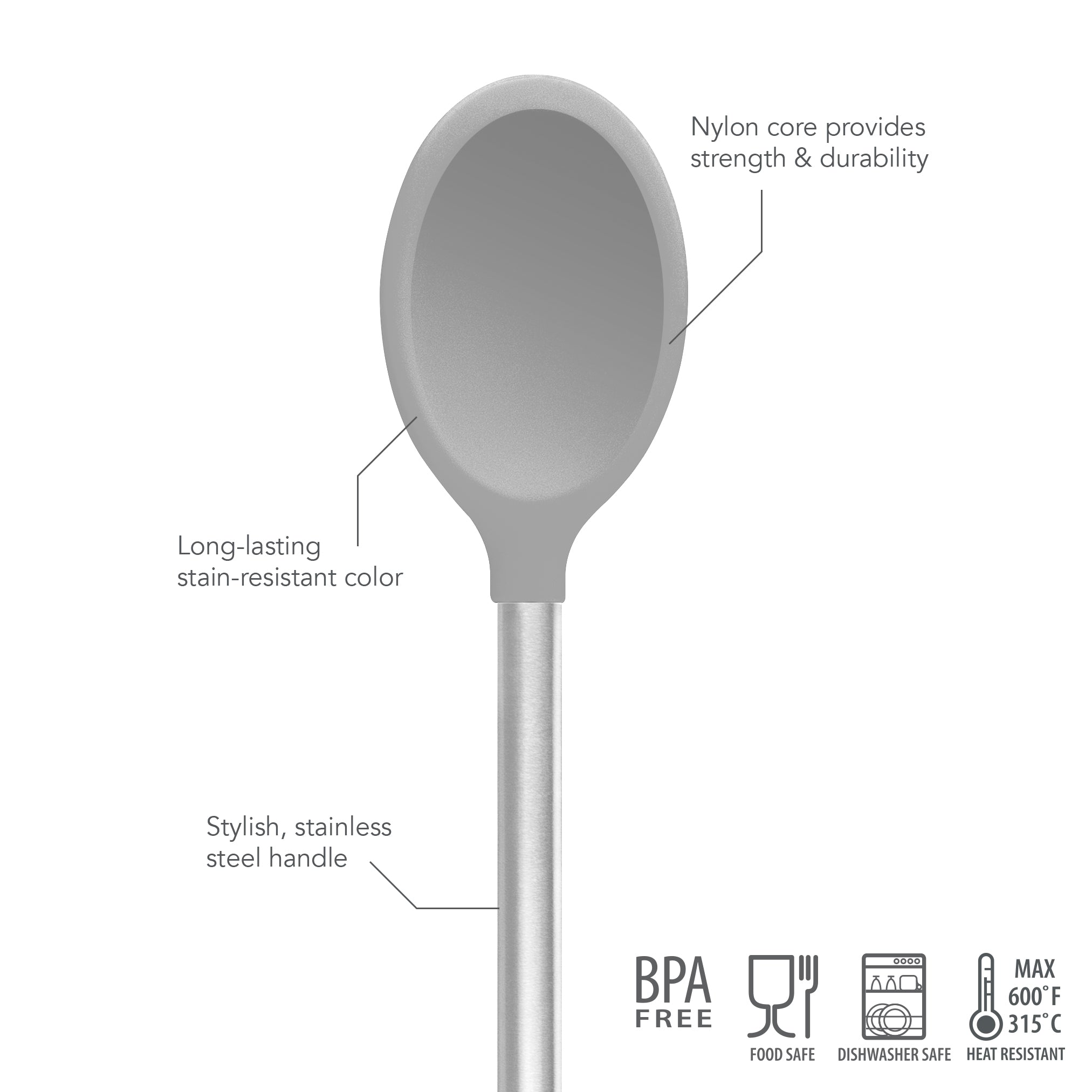 Silicone Mixing Spoon