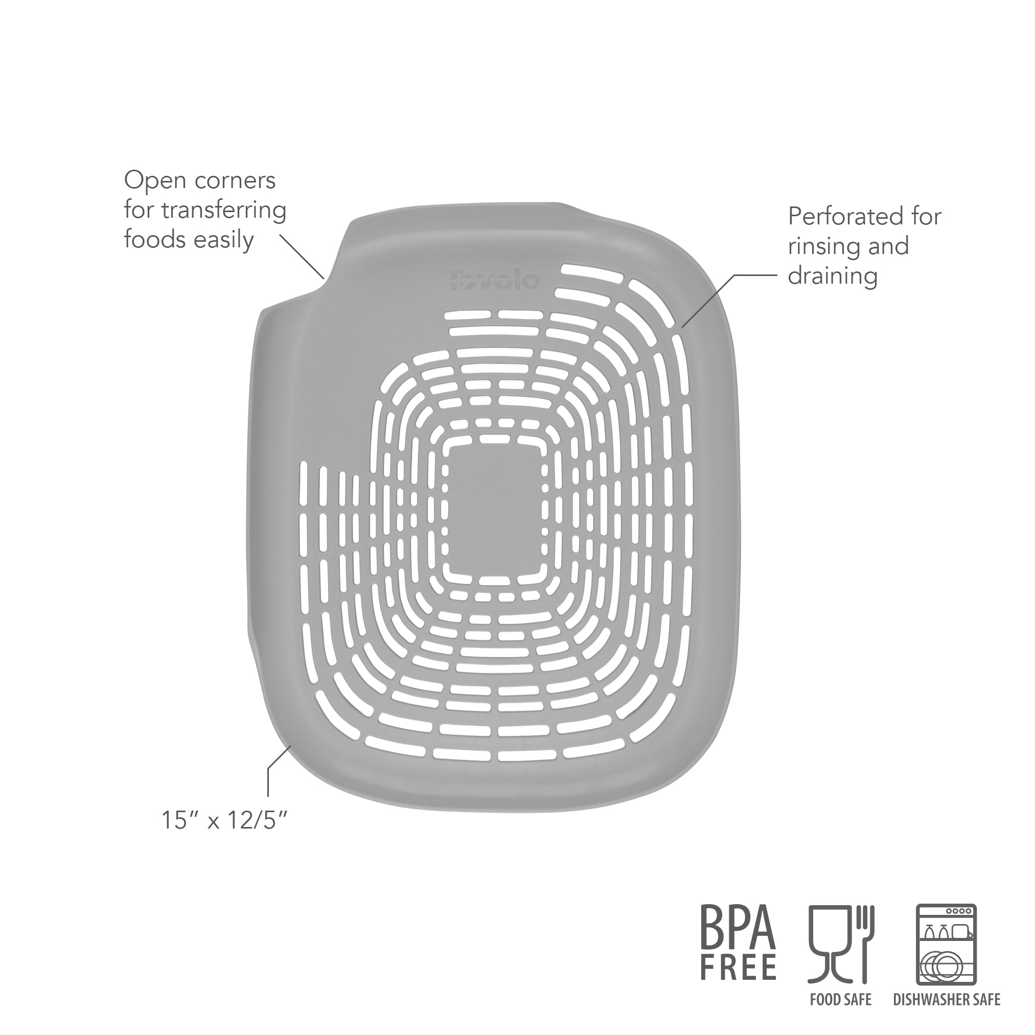 Prep N Rinse Flat Colander