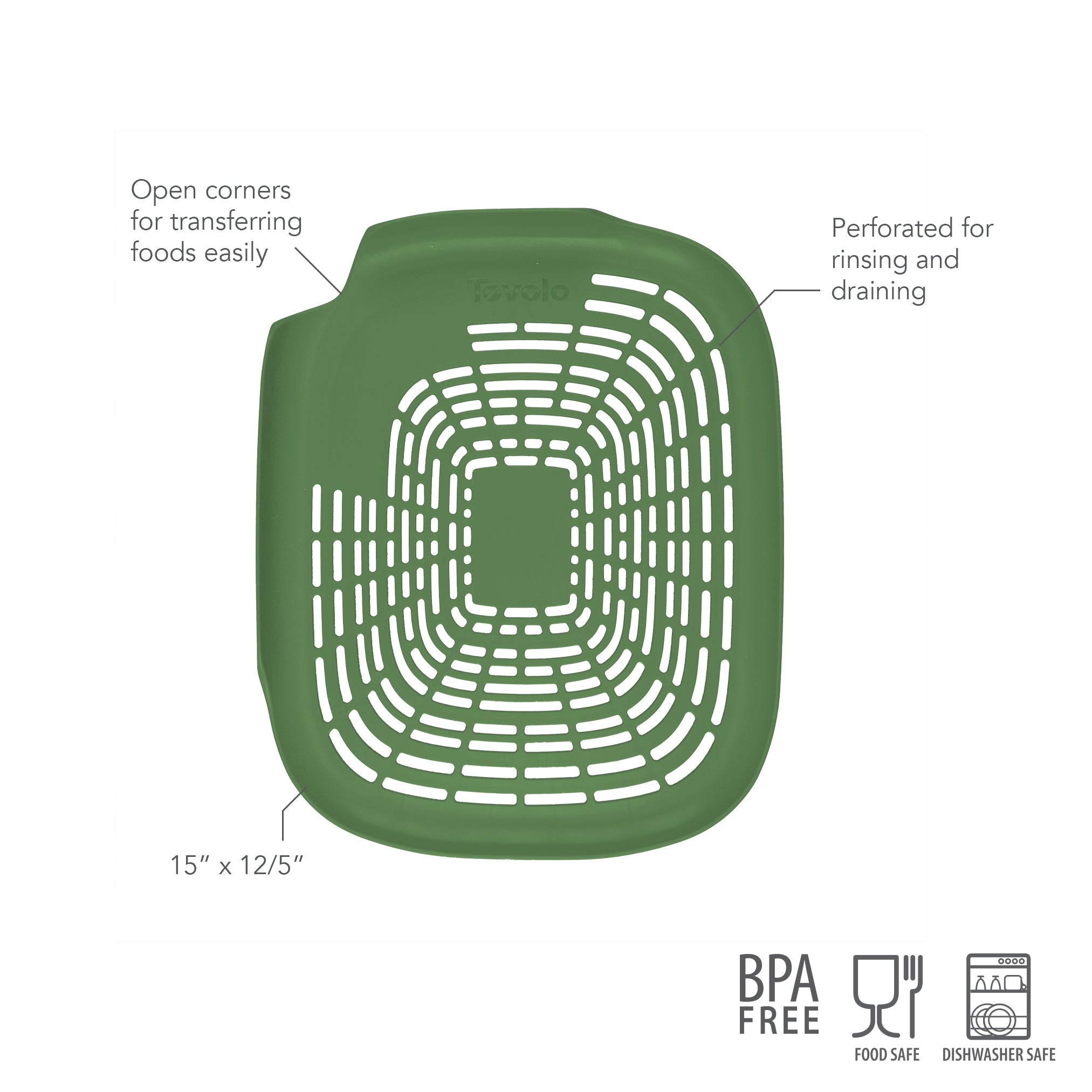 Prep N Rinse Flat Colander