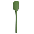 The Flex-Core Spatula features a green curved blade and a long handle, displayed against a white background.