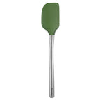 The Flex-Core Spatula features a green flex-core head and a stainless steel handle, displayed against a white background.