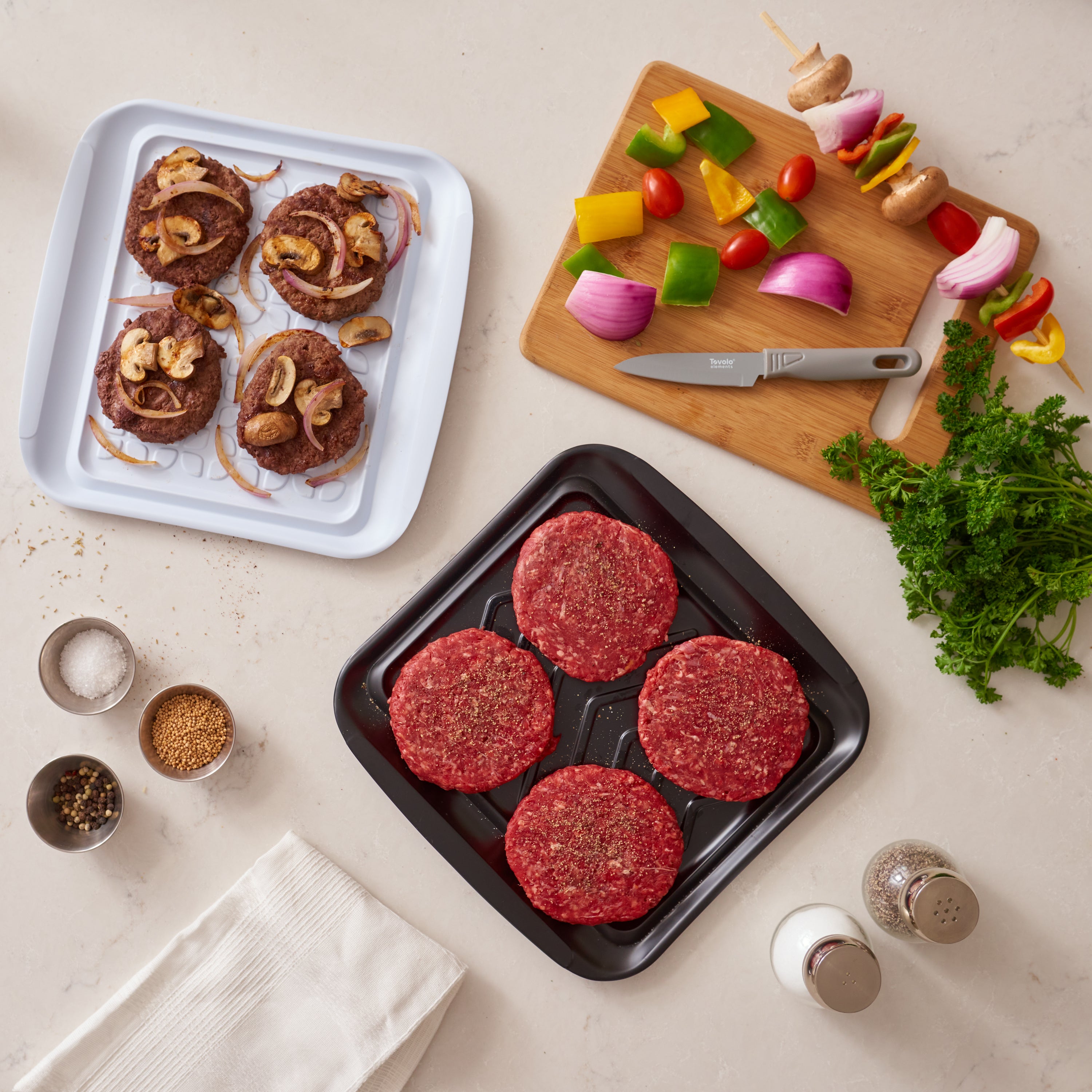 Prep and Serve BBQ Tray