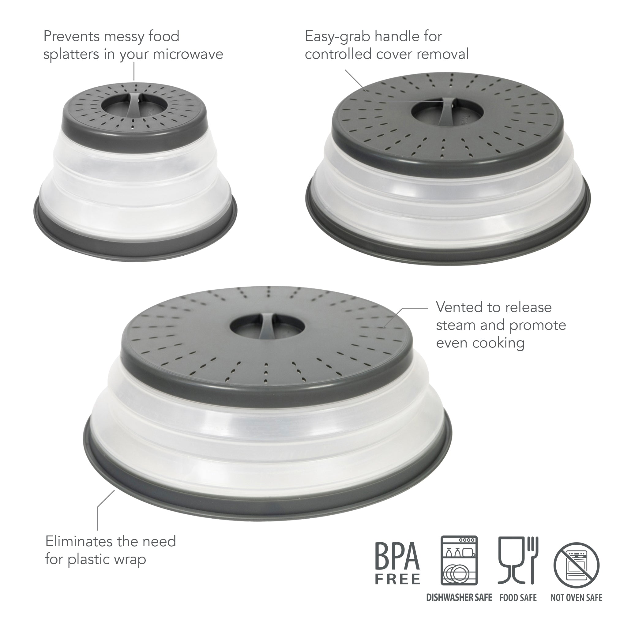 Collapsible Microwave Food Cover