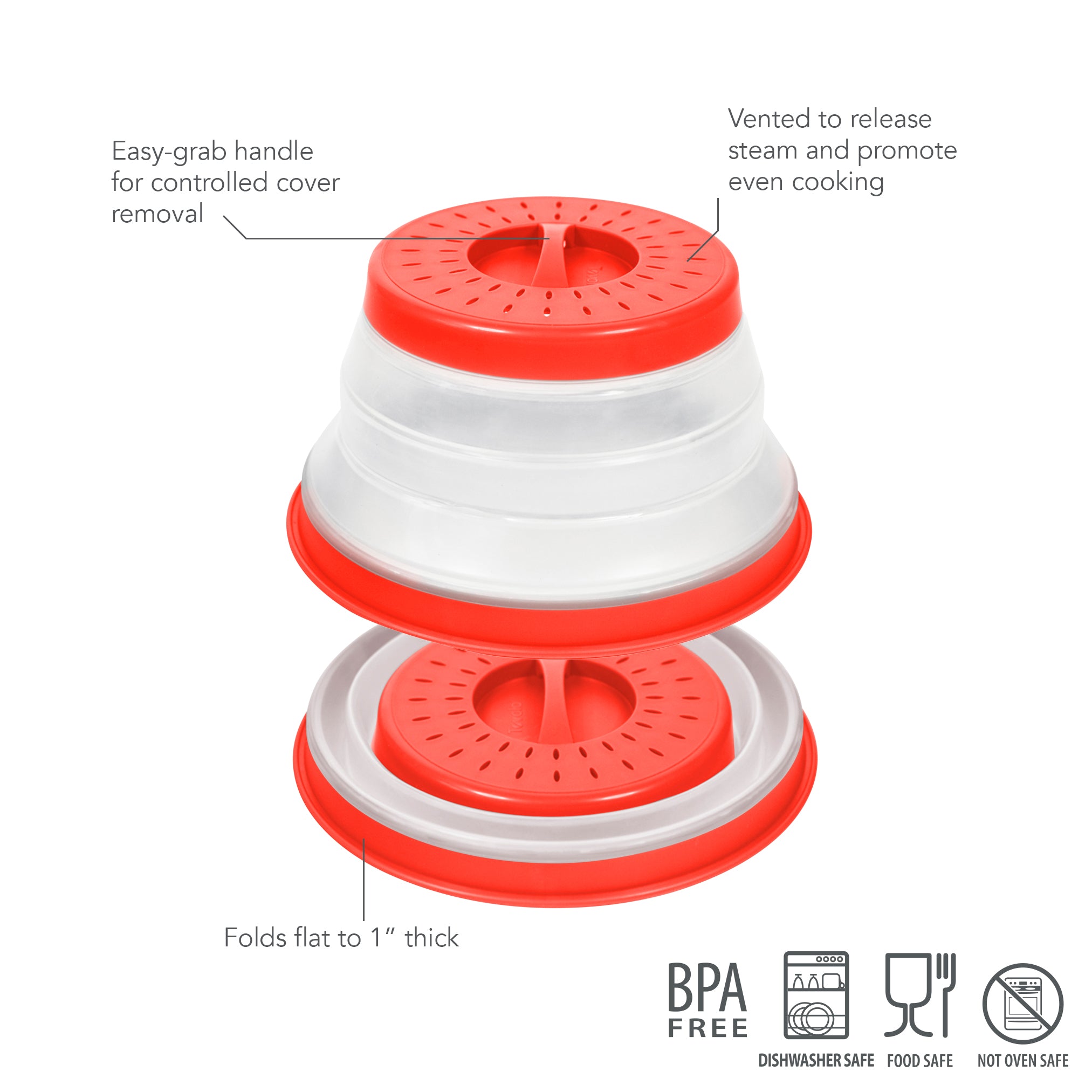 Collapsible Microwave Food Cover