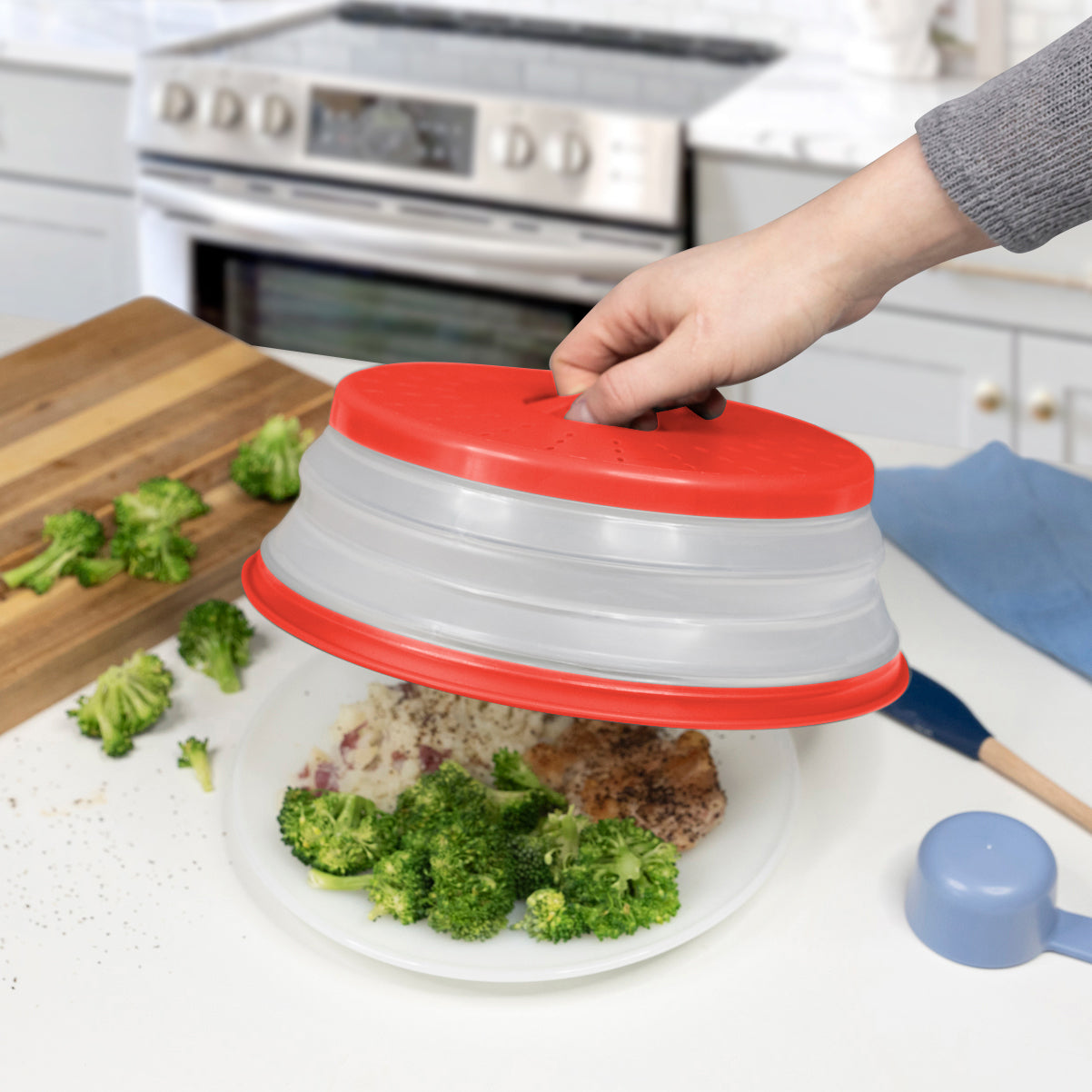 Collapsible Microwave Food Cover