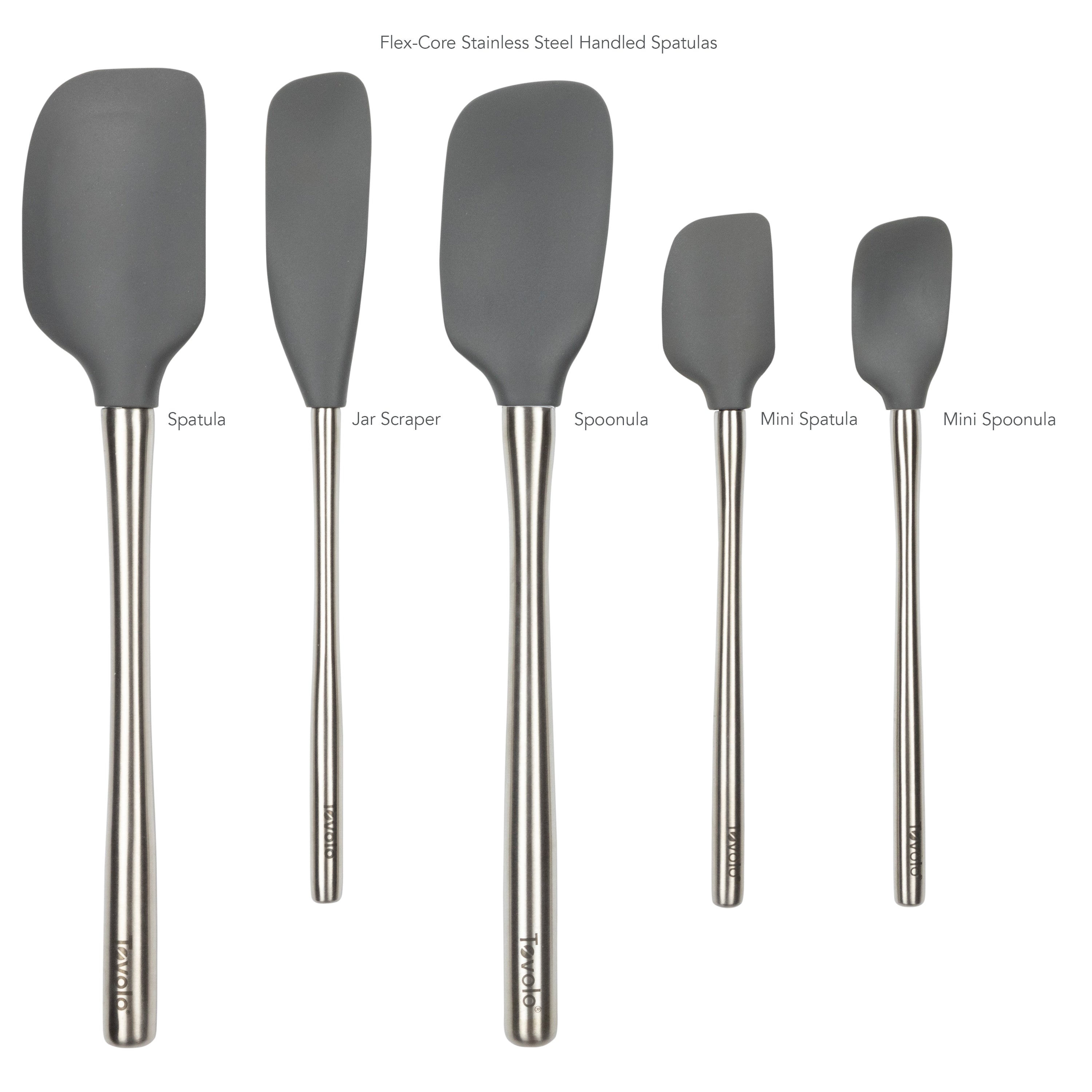 Flex-Core All-Silicone Spatula Set of 5