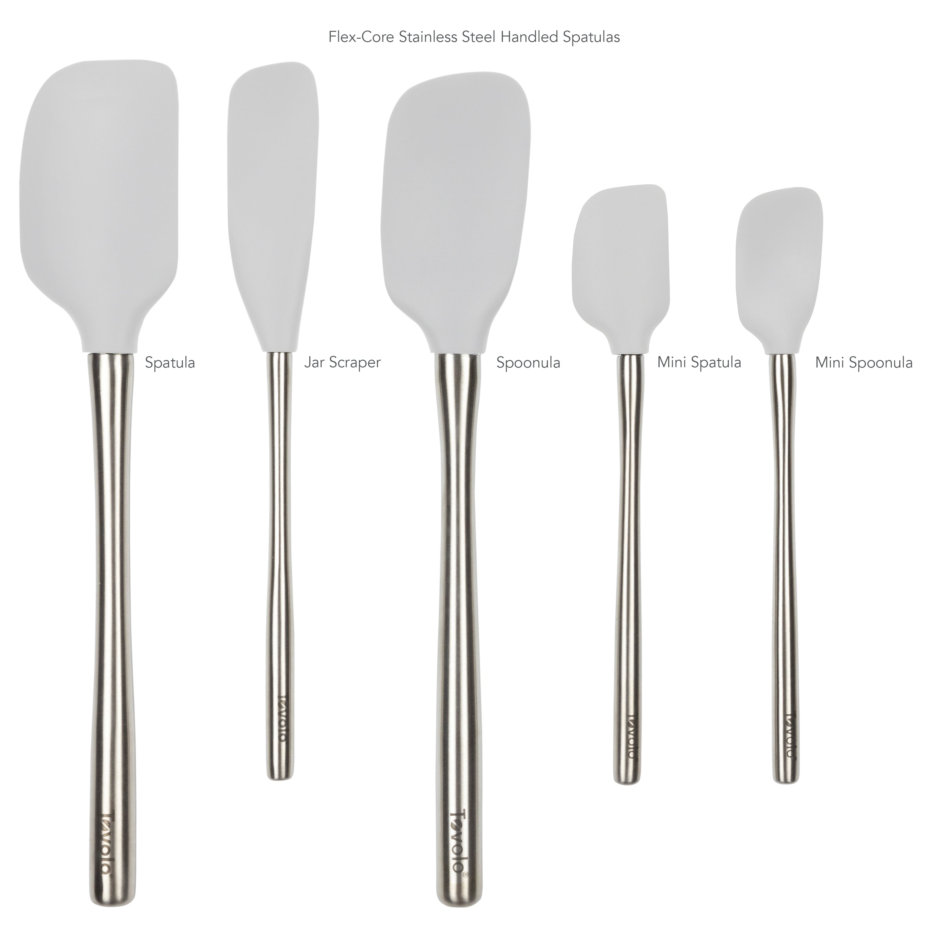 Flex-Core All-Silicone Spatula Set of 5