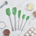 Flex-Core All-Silicone Spatula Set of 5