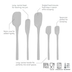 Flex-Core All-Silicone Spatula Set of 5