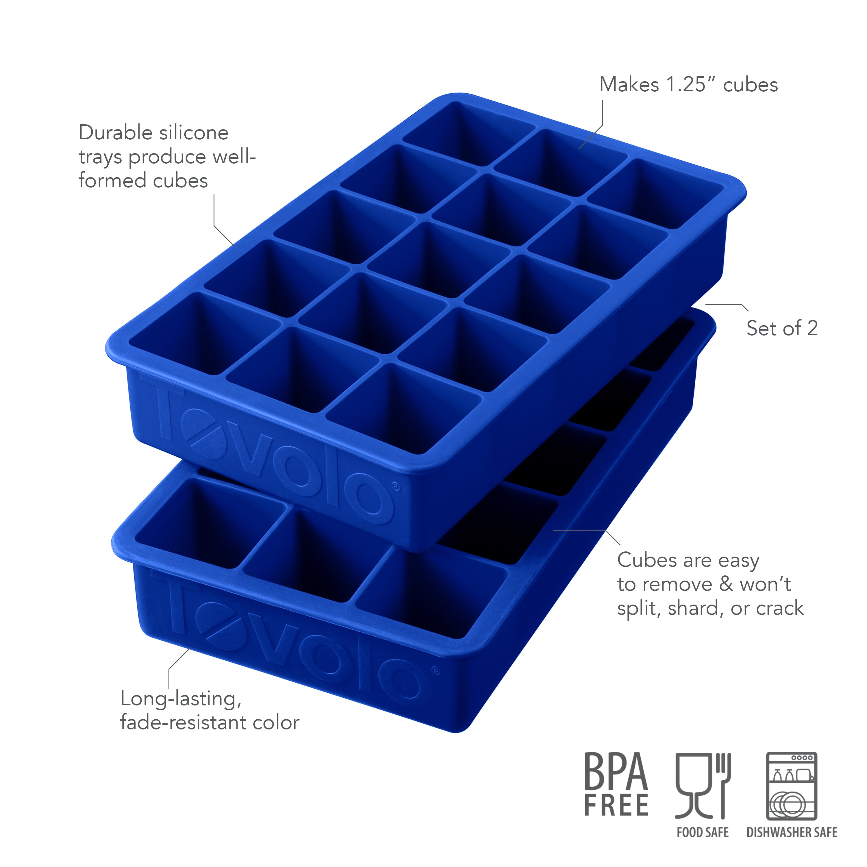 Tovolo Perfect Cube Ice Molds - Thumbnail 3