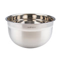 The tovolo Stainless Steel Mixing Bowl Set features a durable bowl with a polished interior, brushed exterior, and “5.5 QT (5.2 L)” label—ideal for any kitchen task.