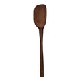 The Beechwood Utensils pancake turner features a dark wooden finish, long handle, and broad rounded head—ideal for non-stick cookware—shown on a white background.