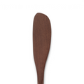 The Beechwood Utensils feature a smooth, flat, and slightly curved wooden butter spreader—ideal for non-stick cookware or as an addition to your wooden pancake turner collection, displayed against a white background.