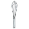 The Beat Whisk, a must-have kitchen utensil, features a stainless steel cylindrical handle and looped wire head. Durable and dishwasher-safe, it stands upright against a plain white background for easy cleaning.