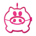 The Breakfast Shaper is a pink, heat-resistant silicone pancake mold shaped like a pig’s face, featuring cute eye, nose, and mouth cutouts—perfect for fun and creative cooking or baking.