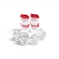The tovolo Snowman Ice Molds (Set of 4) create festive, smiling snowman ice cubes with unique hats—perfect for holiday cheer or as a fun Christmas gift.