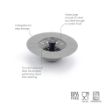 Picture of Collapsible Stopper & Strainer - Oyster Gray