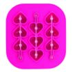Picture of Heart Stick Ice Mold Tray - Fuchsia