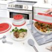 Picture of Collapsible Microwave Food Cover S/3 Candy Apple